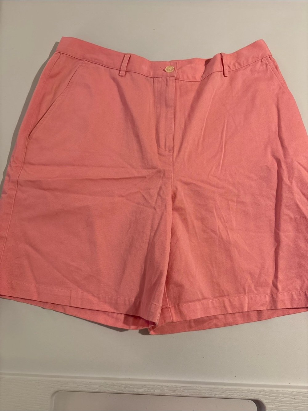 Lauren Ralph Lauren Coral Pink High-Rise Bermuda Shorts